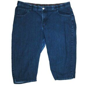 Lee Riders Capri's Shorts 22W High Rise Stretch Denim